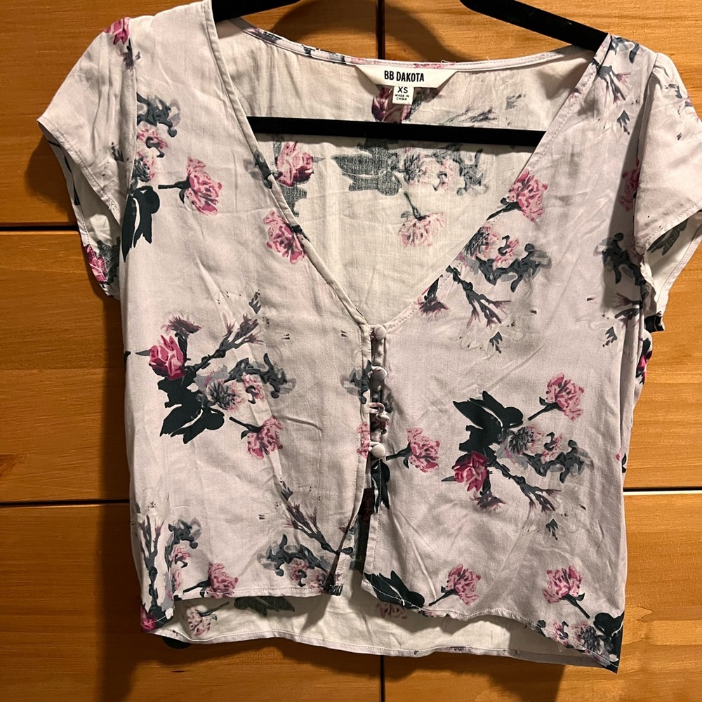 Floral crop top